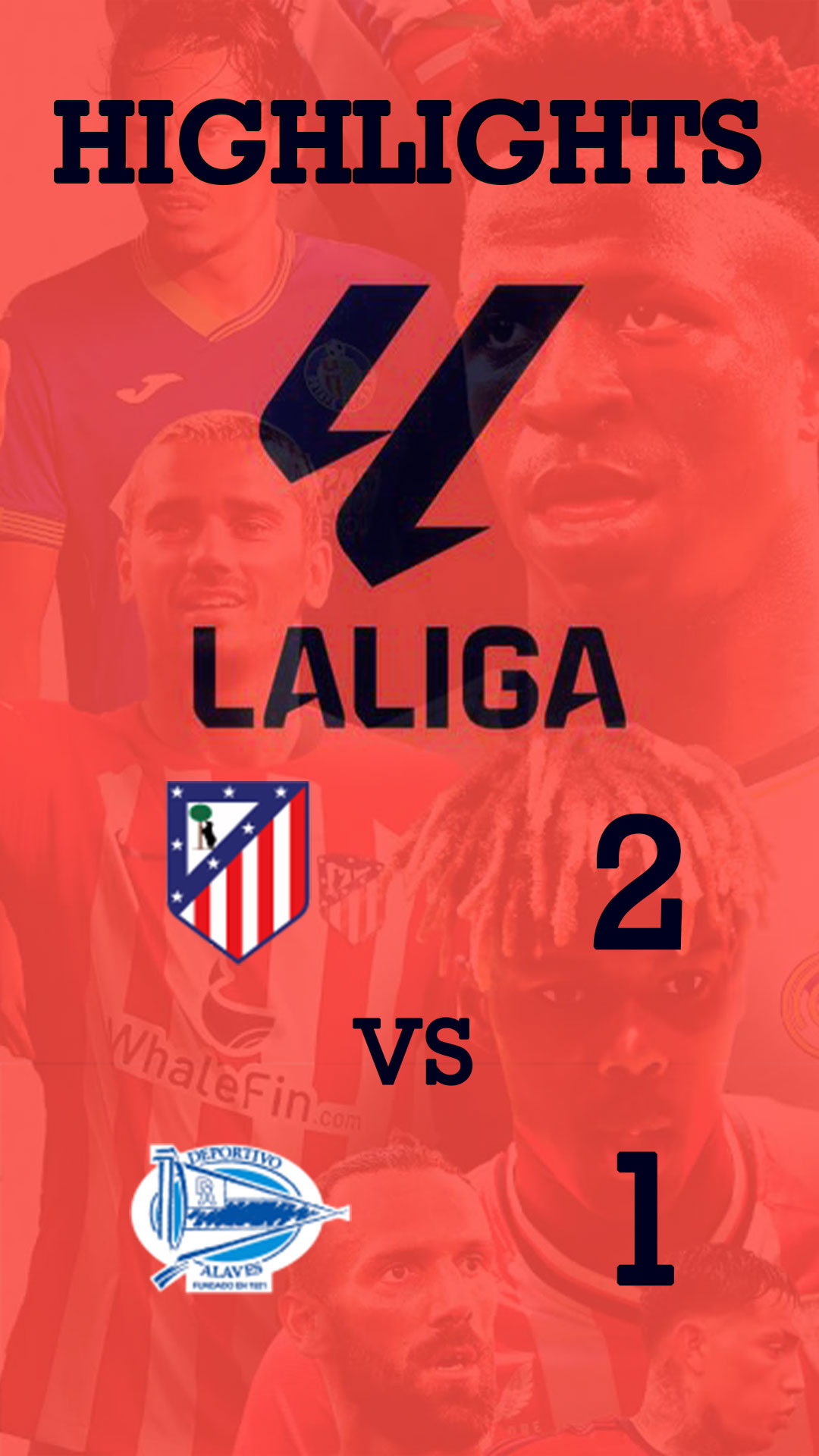 Atlético Madrid 2 - 1 Deportivo Alavés : Highlight LaLiga 24/25